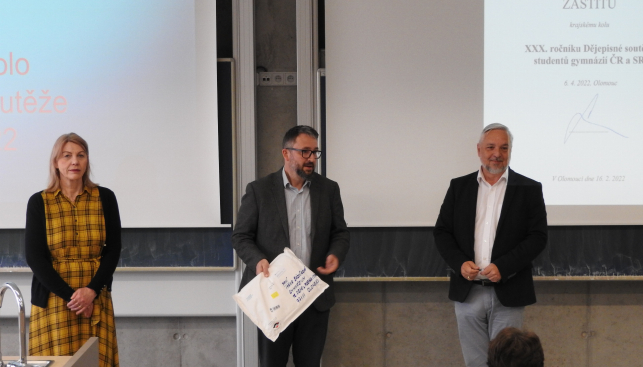 Jubilejní ročník Dějepisné soutěže gymnázií